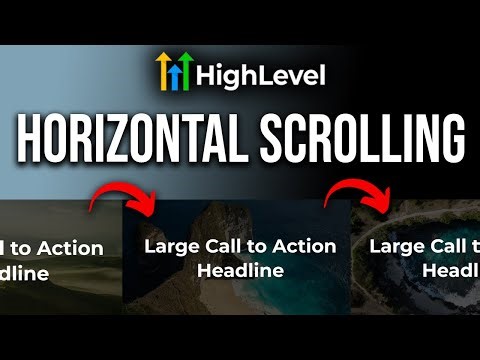 This SLEEK Horizontal Scroll Effect Will Make Your GoHighLevel Website Pop