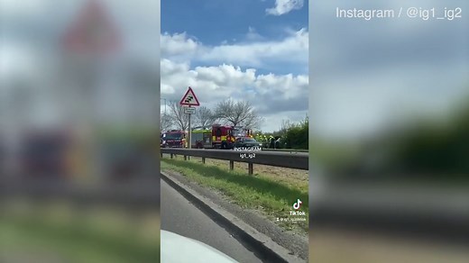 Manuel Lanzini involved in a dramatic car crash on the A12