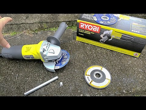 Ryobi Angle Grinder - Unbox & Review