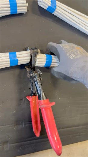 Wills Electrical Services on Instagram: "🎉 **Cable Cutting Adventure: Operation Cat 5!** 💥 In today’s exciting video, we’re revisiting a job from last year where we tackled a mountain of Cat 5 data cables! 😄 Instead of wrestling with them one by one, we discovered that bundling them together made the job a whole lot easier! ✂️ We cut them down into manageable 1 to 2-meter lengths, grouped them in sets of 20, and then unleashed my trusty ratchet cutter! 🛠️ Normally, we might grab a grinder fo