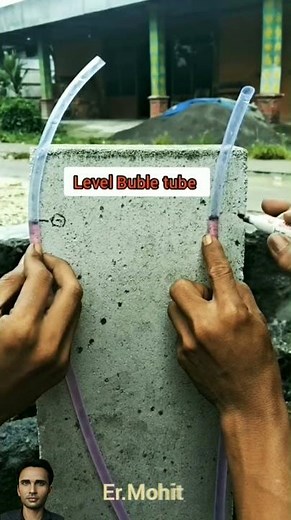 level tube old method| bubble tube| level marking|level by bubble tube #construction #home #building