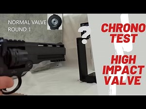FS Chrono test High Impact Valve More power for First Strike Roscoe revolver and Standard valve