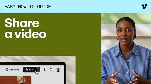 How to share a video on Vimeo