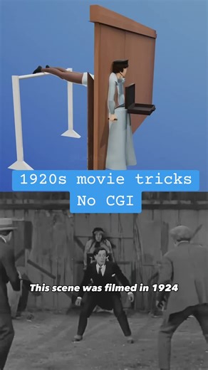 Behind the secrets of 1920s movie tricks #history