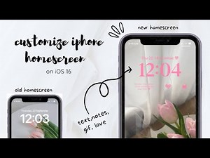 How to customize iPhone homescreen | lockscreen on iOS16 | iPhone 11 | 2022 | aesthetic