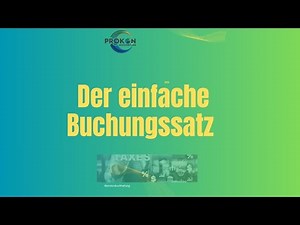 Der einfache Buchungssatz