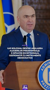 Preşedintele interimar Ilie Bolojan a vorbit, marţi, la întâlnirea anuală cu şefii misiunilor diplomatice acreditaţi în România, despre ingerințele externe în alegeri și anularea acestora de către CCR și a precizat că „a fost o situație excepțională, gestionată cu instrumente democratice”. Pentru prezidențialele din luna mai, „obiectivul este de a lucra pentru un proces electoral liber, corect şi transparent”, a adăugat el. #digi24 #stiriledigi24 #iliebolojan #alegeriprezidentiale | Digi24