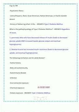 Advanced Pathophysiology Exam 2 Questions And Answers 2022 A Complete 2024 update