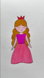 Cute Girl Drawing For Kids Easy #girldrawing #viral #trending #art #drawing #kids #shorts
