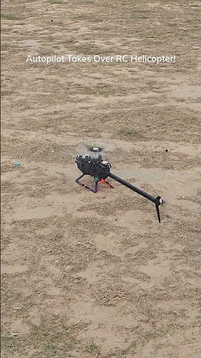 Helicopter with Flight Controller — First Test Run #pixhawk #ardupilot #shorts #rchelicopter