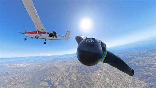 This wingsuit flight shows how fast control can disappear