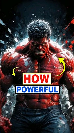 how powerful red Hulk is #redhulk #hulk #marvel