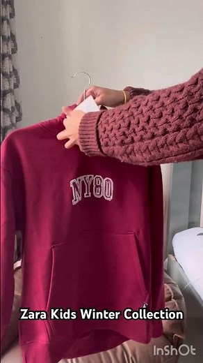 Red Hoodie Fit Check 👕✨ Zara Kids Embossed Text