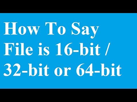 How to check if a Application .exe file is 16-bit/ 32-bit or 64-bit Type