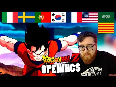 Los OPENINGS de DRAGON BALL Z en DIFERENTES IDIOMAS