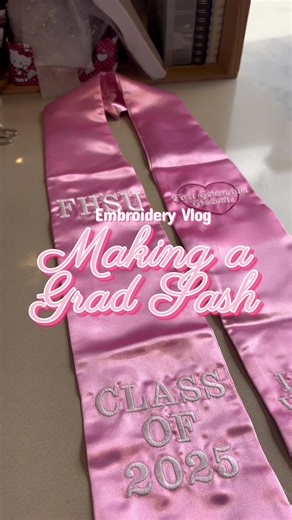 Custom Embroidered Graduation Sash for Liliana