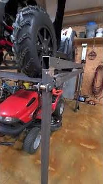 ATV Storage lift rack DIY part 1 ( Polaris Scrambler 1000]