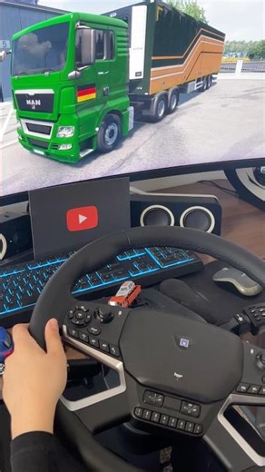 MAN Truck POV with HORI Steering Wheel #ets2 #simdriving
