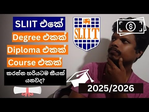 SLIIT Degree Programmes and Diplomas New Payment and Fees Structure