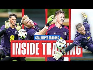 England Goalkeeper Training | Pickford, Ramsdale, Trafford & Henderson!