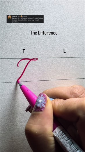 Understanding the Difference Between “T” & “L” in Calligraphy