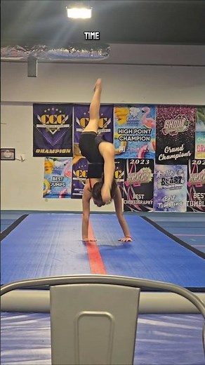 Trying a New Tumbling Combo for the First Time
