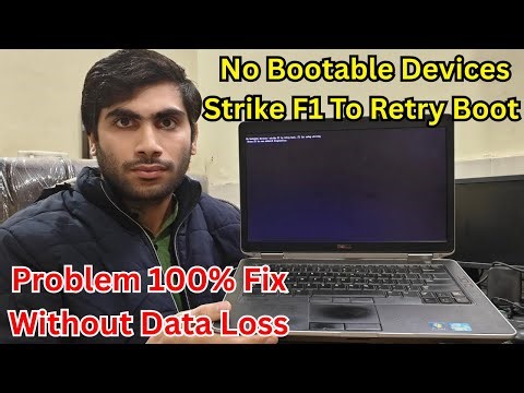 How To Fix No bootable devices strike F1 to retry boot | Laptop Boot Error Fix No bootable devices |