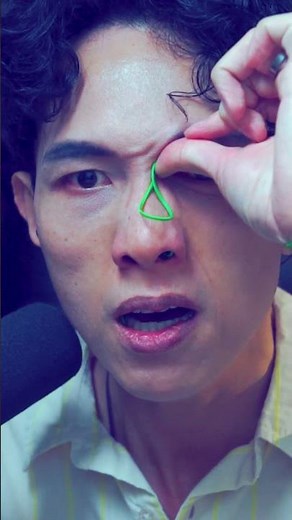 When you have parasite in the eye...