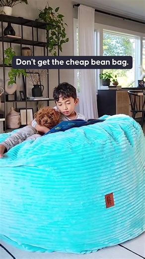 46 reactions | Fluffy foam never goes flat. ☁️ Plus, there's a BED INSIDE!  This goes from an ultra-cozy foam-filled beanbag to a comfy plush bed in minutes.  | Cordaroys | Facebook