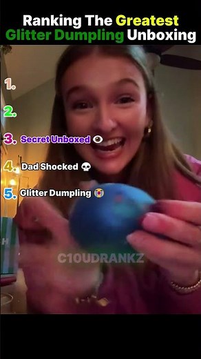 Ranking The Greatest Glitter Dumpling Unboxing 😭 #shorts #glitterdumplings #viraltoys