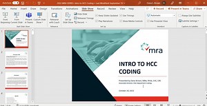 Intro to HCC Coding - D. Brown