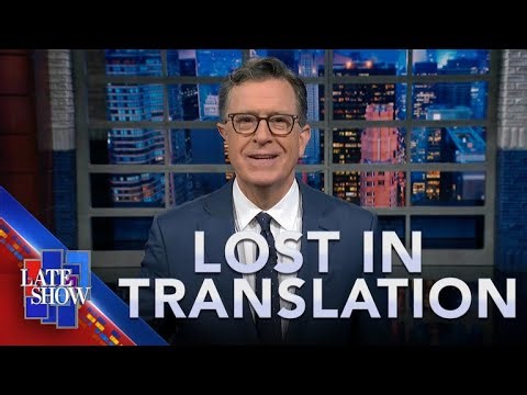 Stephen Colbert Laughs at Trump Being Guided Around by Japan’s New PM: ‘Like Taking Grandpa to the Mall’ | Video