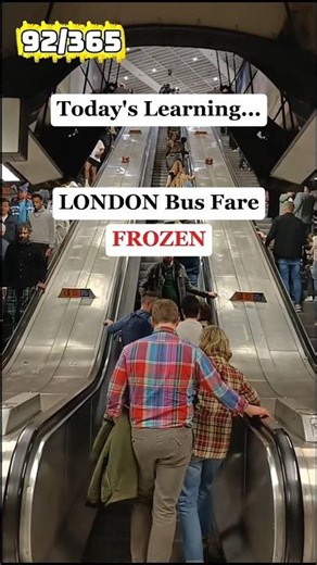 London Bus and Tram Fares are Frozen 🇬🇧 | Day 92/365 #london#dailylearning #busfare#tramfare#freeze