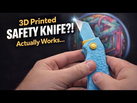 3d printed Safety knife assembly