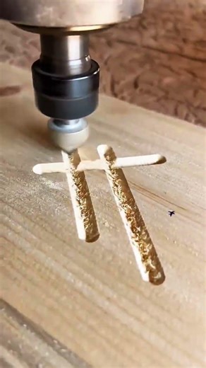 Precision Woodworking Router Bit Carving Intricate Details Into Board