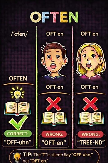 OFTEN #howtopronounce #englishpronunciation