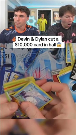 Devin & Dylan cut a $10,000 card in half😱
