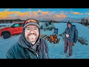 Winter Camping (5°F) | Warm & Cozy Teardrop