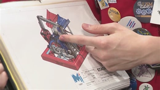 Hundreds of local students compete in regional robotics competition