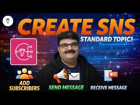 Day 451| AWS SNS Tutorial | Create SNS Standard Topic, Add Subscriber & Send Messages