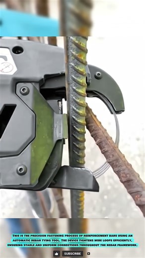 Automatic Rebar Tying Tool: Close-Loop Bar Fastening Process #innovationtools
