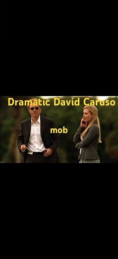 David Caruso - CSI Miami - Analyzing the crime Scene - Dramatically of course