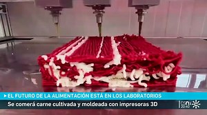 Carne cultivada y moldeada con impresoras 3D, ¿alimento del futuro?