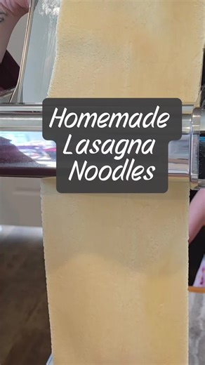 Yes… I make the noodles too 🤍 Homemade lasagna sheets are just flour, eggs, salt, and olive oil. And sometimes farm fresh eggs make the dough a little stubborn 😅 It didn’t look perfect at first — but it rolled out beautifully in the end. Recipe in the comments ⬇️ #FromScratchCooking #HomemadeNoodles #LasagnaNight #FarmFreshEggs #SimpleLiving