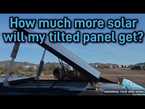 How much difference does tilting a solar panel make?