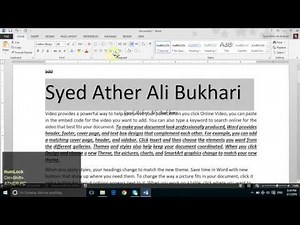 Home Font with Formattings Lecture 3:Trainings in Urdu