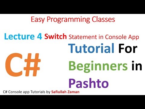 C# Switch Statement Explained | Easy Examples for Beginners Lecture 4