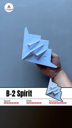 How to build a Super Stealth Fighter B-2 step by step EASY- B2 Stealth Fighter 🚀 #vvvreview #papercrafts #origami #diy #handmadeplane #paperairplane #paperpla | Vĩnh Hí