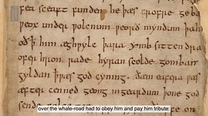 Ever wondered what Beowulf sounds like spoken in Old English? 🗣️ Hear our digitisation officer Calum read the opening of this medieval epic this #EnglishLanguageDay Hwaet! See more of the Beowulf collection on our website: https://www.bl.uk/collection-items/beowulf | British Library