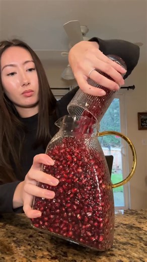 Kearah Kraus on Instagram: "My one true love ❤️ • • • • • • • • #pomegranates #pomegranateseason #pomegranategirl #alliwantforchristmas"